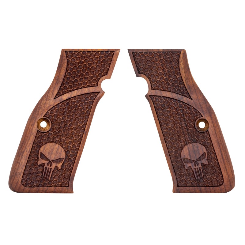 PLAQUETTE BOIS CZ SHADOW NID D'ABEILLE PUNISHER