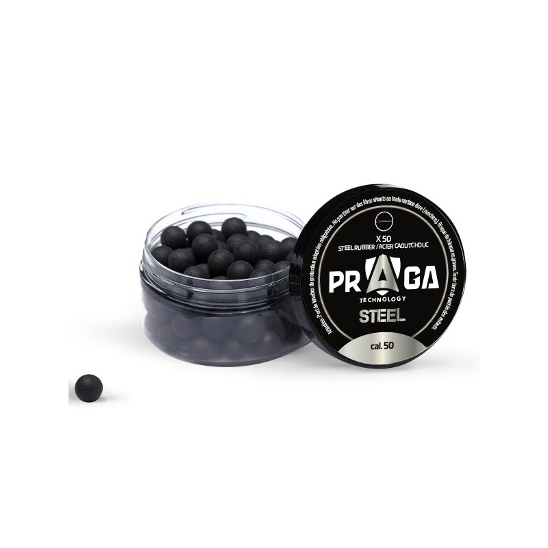 BILLES EN CAOUTCHOUC ACIER CAL.50 X50 BILLES EN CAOUTCHOUC ACIER CAL.50 X50