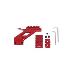 Rail optique aluminium rouge pour pistolet CANIK