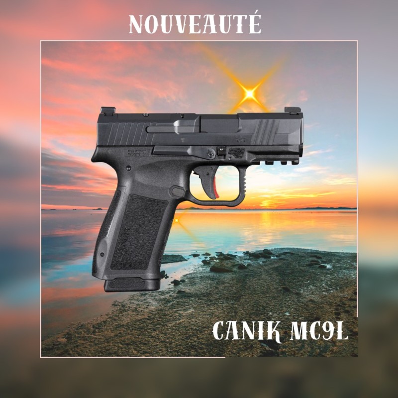 CANIK METE MC9L BLACK 9x19 canon long tir sportif CANIK METE MC9L BLACK 9x19 canon long tir sportif