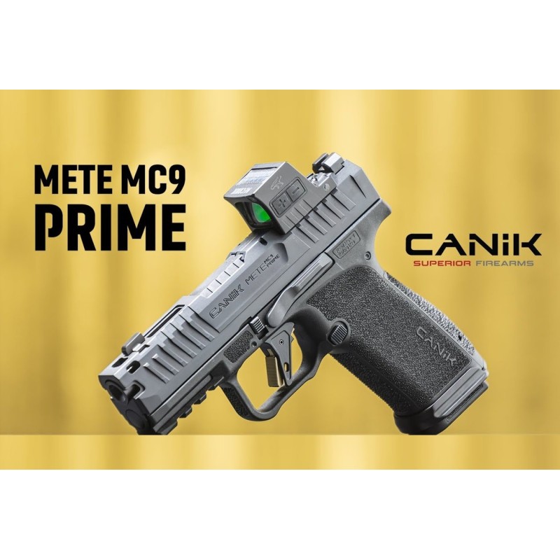 CANIK METE MC9 PRIME 9X19 – Pistolet Compact Haute Performance pour le tir sportif
