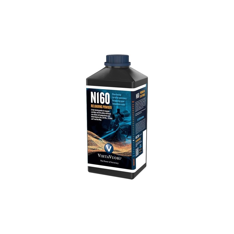Vihtavuori N160 – Poudre lente pour 6.5x55, .270 Win, .300 Win Mag Vihtavuori N160 – Poudre lente pour 6.5x55, .270 Win, .300 Win Mag