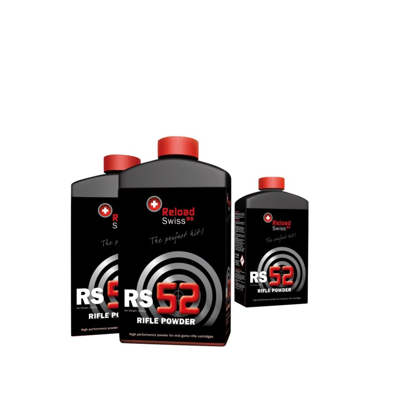 Reload Swiss RS52 – Poudre Match pour .308 Win, 6.5 Creedmoor, 6.5x47 Lapua