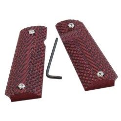 Plaquettes 1911 Grip Rouge G10 | Grips tactiques et stylés pour Colt 1911
