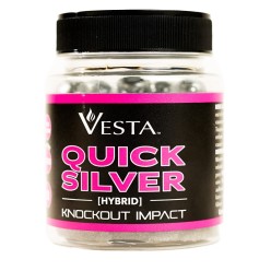Billes VESTA Quicksilver Cal.50 Hybrid Knockout Impact – x50 Billes Acier & Polymère | Tir Occitan