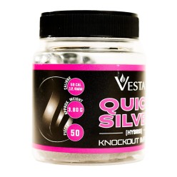 Billes VESTA Quicksilver Cal.50 Hybrid Knockout Impact – x50 Billes Acier & Polymère | Tir Occitan