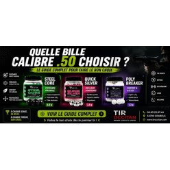 Quelle bille calibre .50 choisir ? Guide complet VESTA, PRAGA, Steel Core, Quicksilver | Tir Occitan