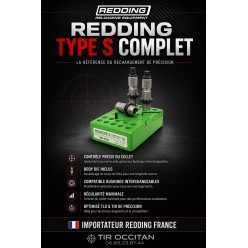 Jeu d’outils de rechargement REDDING Type S Complet avec body die et bushings interchangeables