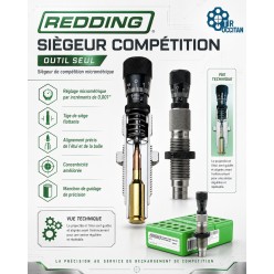 Siègeur Compétition Redding 55XXX avec coupe technique et réglage micrométrique