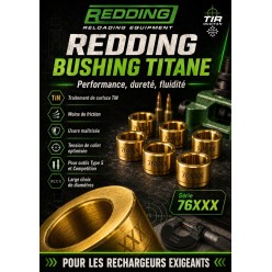 Bushing Titane Redding TiN 76XXX – Bague de recalibrage de collet