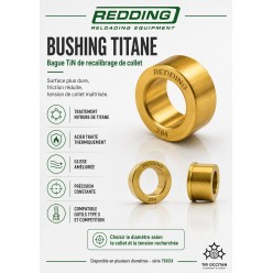 Bushing Titane Redding TiN 76XXX – Bague de recalibrage de collet