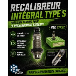 Recalibreur intégral Redding Type S présenté dans son emballage Redding